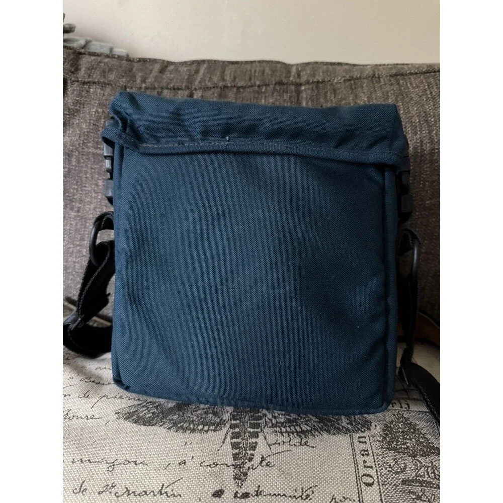 Vintage 80s LL Bean Camera Bag Fanny Pack Crossbody Blue Nylon Freeport ME